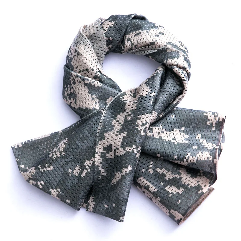 Tactical Camouflage Scarf Military Army SWAT Mesh Shawl Scarf Airsoft
