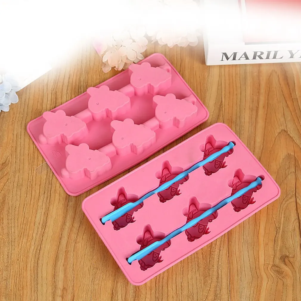 

Creative Cartoon Cattle Ice Mold Food Grade TPR Ice Cube Tray DIY Ice Cream Maker Mould for Home Bar