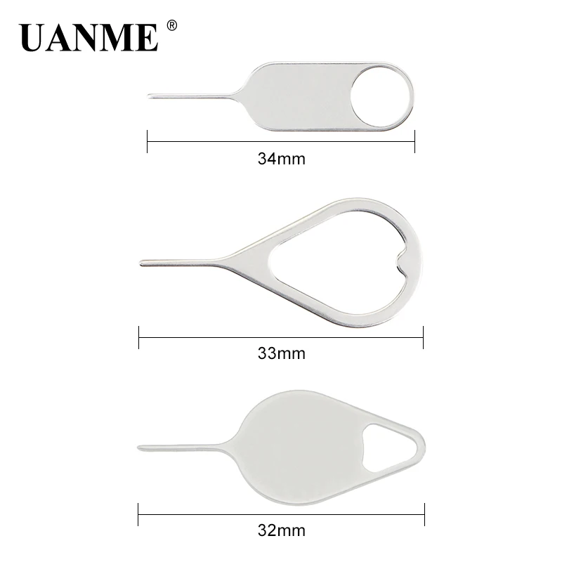 UANME лоток для сим-карты для удаления Выталкивающая шпилька ключ открытый инструмент для iPhone X 7 8 6 6 S Plus/iPad/SamSung/Xiaomi и многое другое