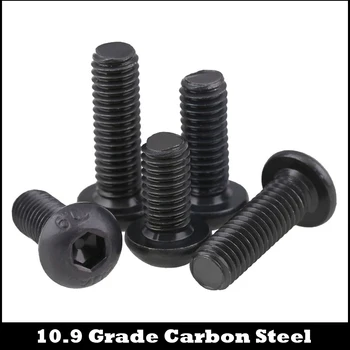 

M10 M10*16/20/25/30 M10x16/20/25/30 10.9 Grade Black Carbon Steel DIN7380 Pan Oval Round Button Head Hex Hexagon Socket Screw