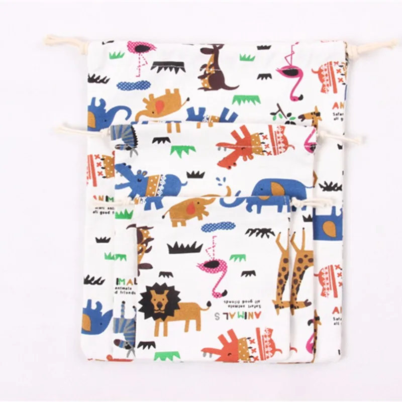 1PC-Wedding-Cotton-Canvas-Candy-Gift-Bags-Cartoon-Safari-Animal-Printed-Kids-Birthday-Party-Favor-Candy-2