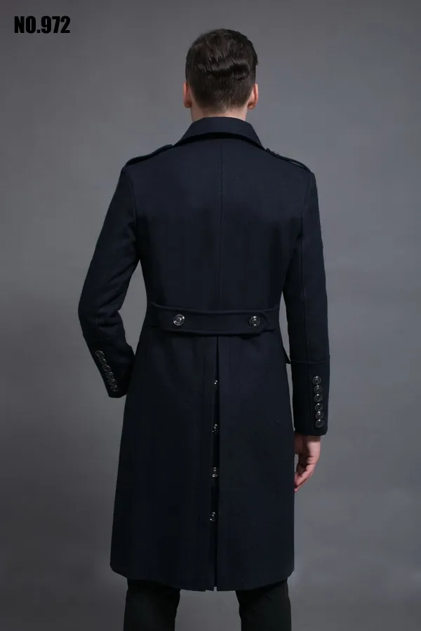 CHAOJUE длинные черные шерстяное пальто для мальчиков Осенняя мода с отложным воротником Большие размеры мужские шерстяное пальто s человек пальто