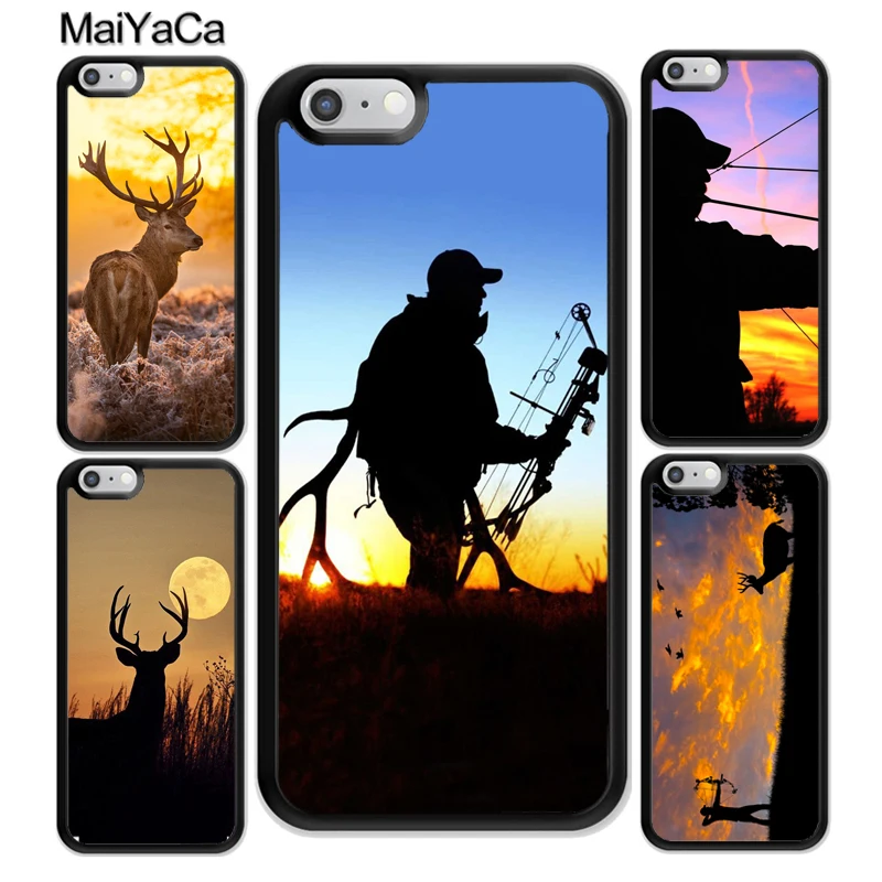 MaiYaCa hunting Deer Sunset Style Printed Soft Rubber Phone Cases For