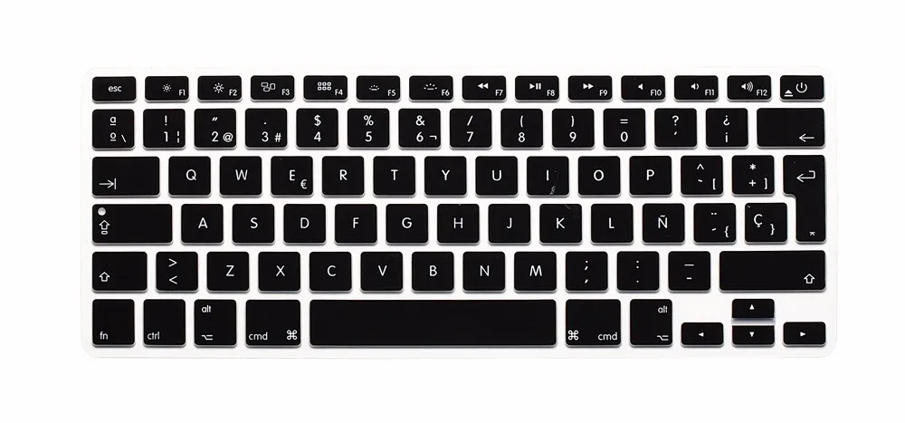 ESP Spanish Keyboard Skin Cover For Macbook Mac Book 13 15 17 EU UK Europe Version Silicone Laptop Keyoboard Protector Film (5)