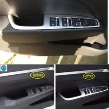 Yimaautotrims Внутренняя дверь подлокотник окно Лифт кнопка включения Крышка Накладка для hyundai Elantra Avante