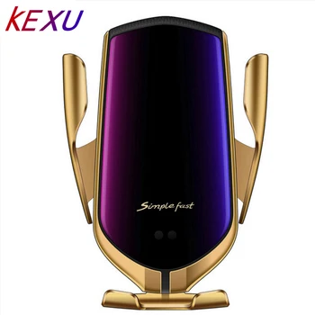 

Qi Car Wireless Charger for huawei xiaomi Samsung Galaxy S8 S9 S10 PLUS Car Phone Holder Fast Charger For iPhone Xs Max Xr X 7 8