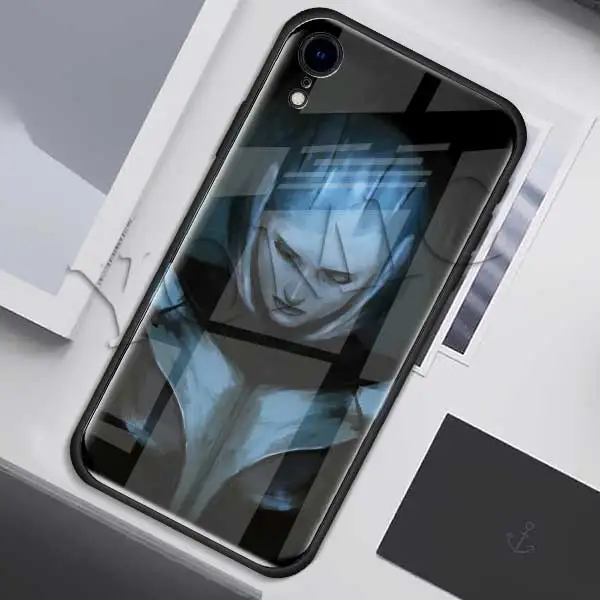 N7 Mass Effect чехол из закаленного стекла для Apple iPhone XR 7 8 6 6S Plus X XS MAX чехол для телефона - Цвет: 001