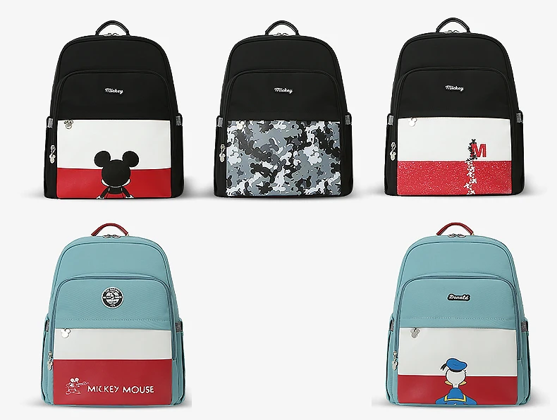 Disney Baby рюкзак для мамы модный многофункциональный мешок для мамы Pu водонепроницаемый подгузник рюкзак для подгузников бренд Прямая