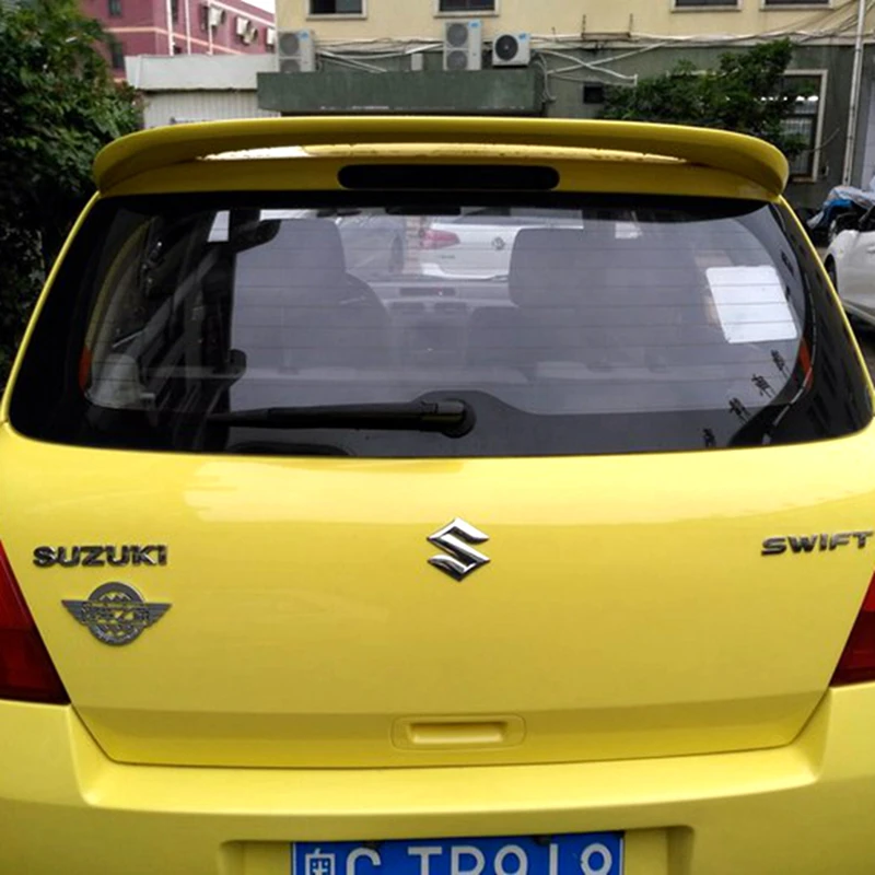 Для Suzuki Swift спойлер 2006- высокое качество абс материал автомобильное заднее крыло праймер цвет задний спойлер для Suzuki Swift