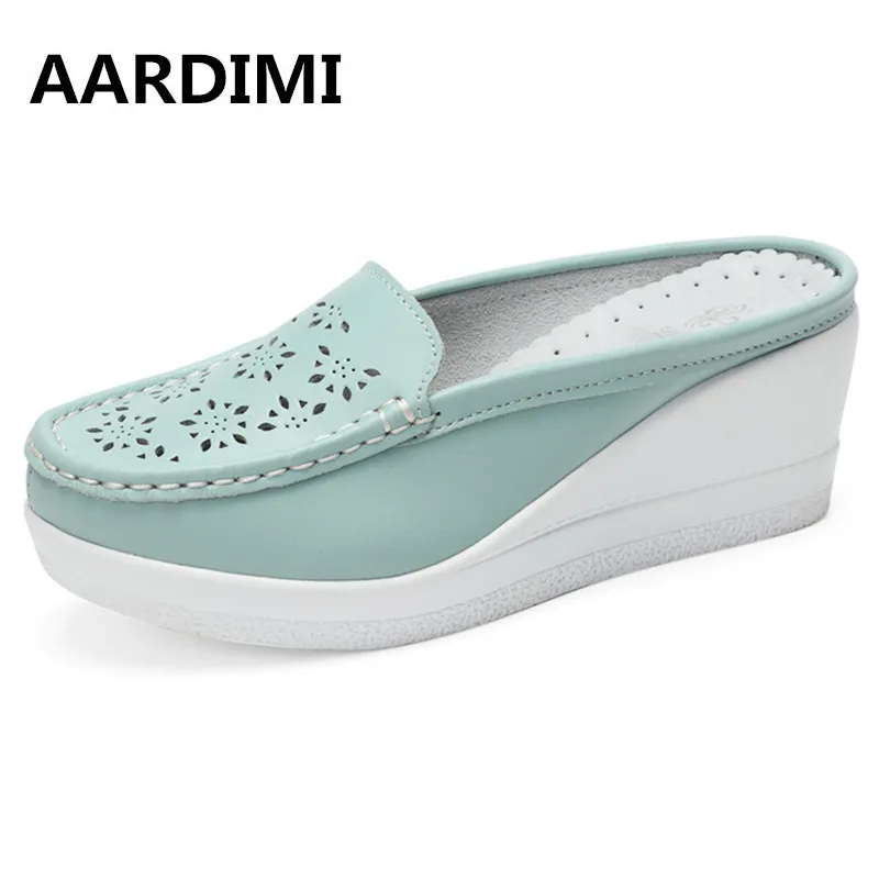 Летняя женская обувь сезона 2017 г. платформы Шлёпанцы для женщин танкетке Сланцы женские босоножки на высоких каблуках для Для женщин Повсед...