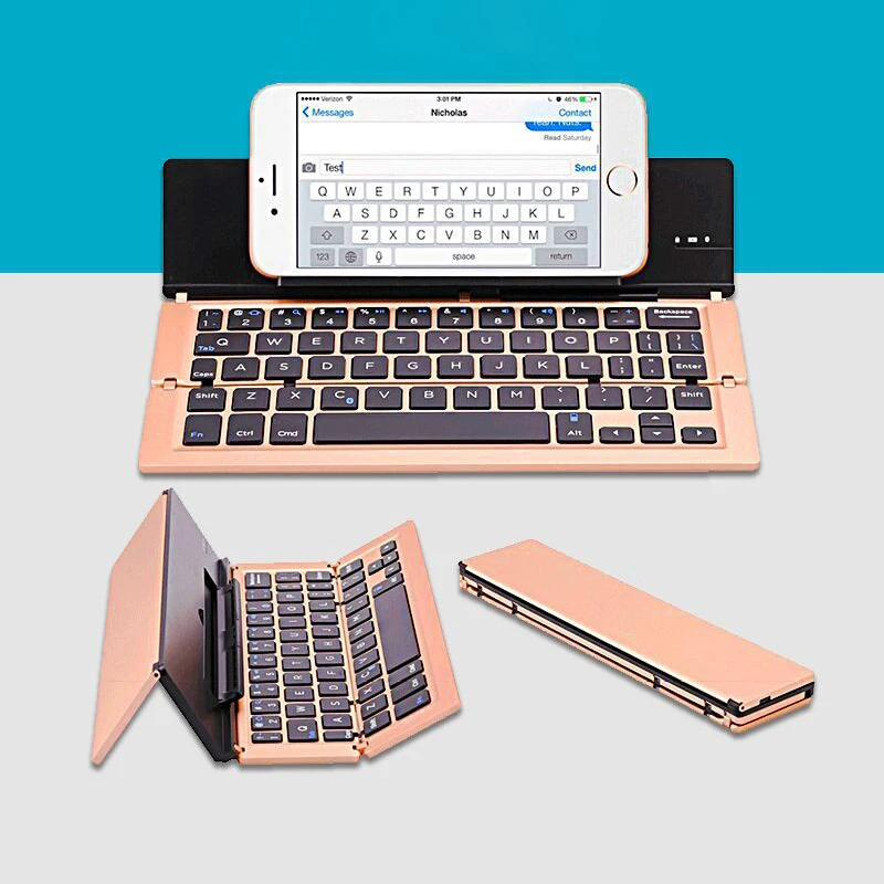 

Wireless Keyboard Gaming Keyboard Bluetooth Keyboard Bluetooth Folding Keyboard Mini Wireless Foldable Keypad For Tablet Travel