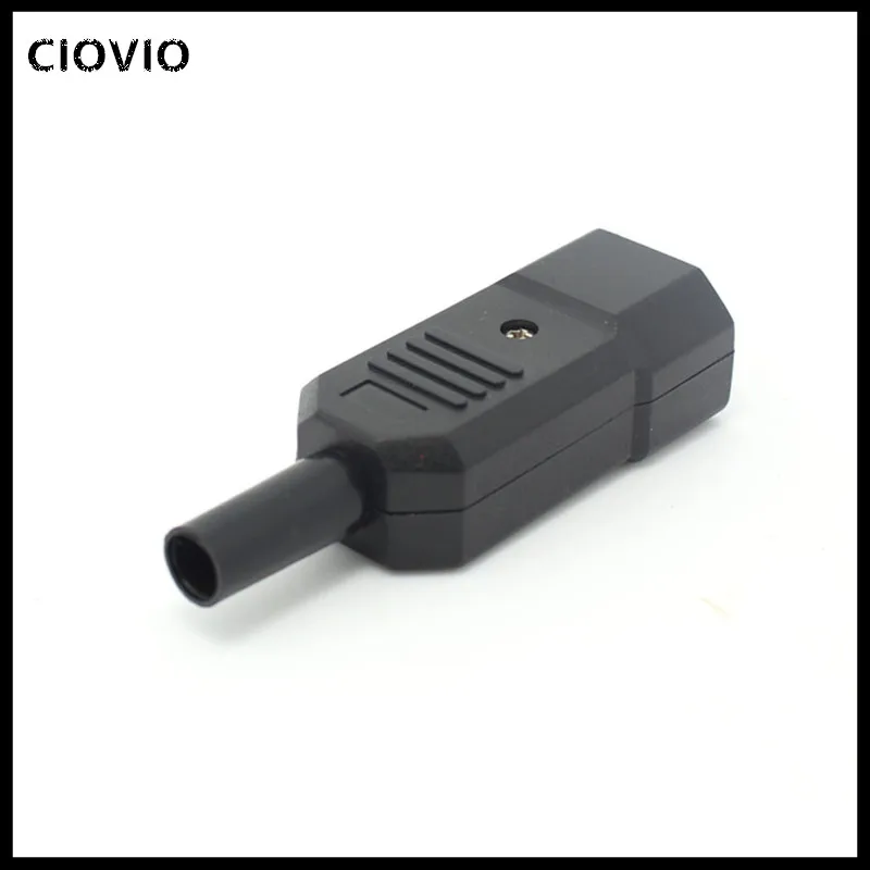 IEC Straight Cable Plug Connector C13 C14 10A 250V Black female&male Plug Rewirable PowerConnector 
