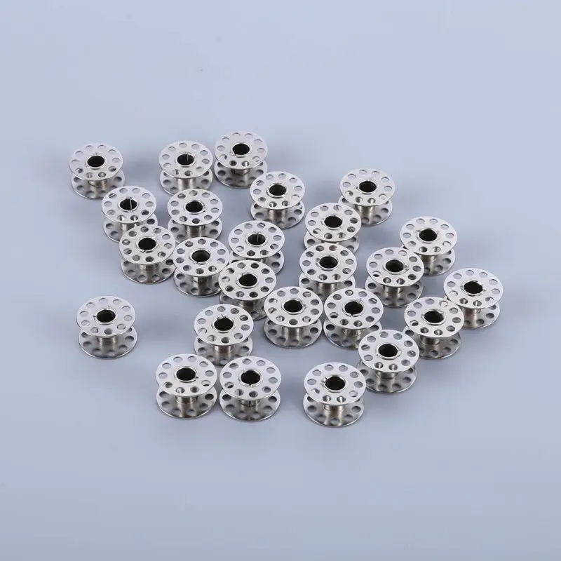 

Stainless Steel Sewing Machine 25pcs Bobbin case set Transparent plastic box Needlework Craft Tool
