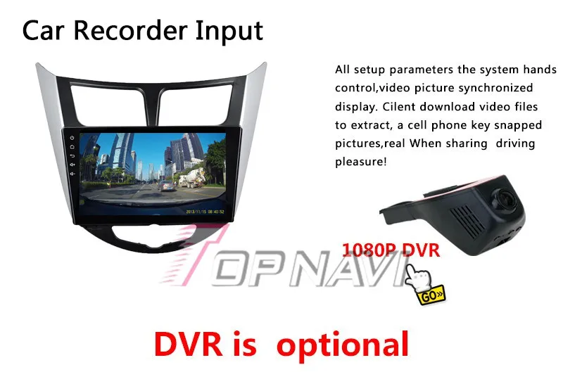 Best Topnavi 10.2" Quad Core Android 6.0 Car GPS Navigation for Hyundai Verna 2015 Autoradio Multimedia Audio Stereo,NO DVD In Dash 29