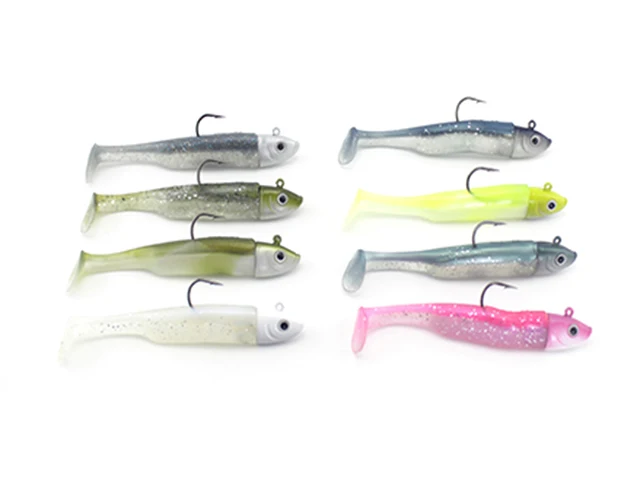 W&K Brand Soft Lure 9cm/22g Jig Head 3/0 22g Ultimate Inshore Soft Bait And Boat Fishing Lure For Code Seabass Bait J1701