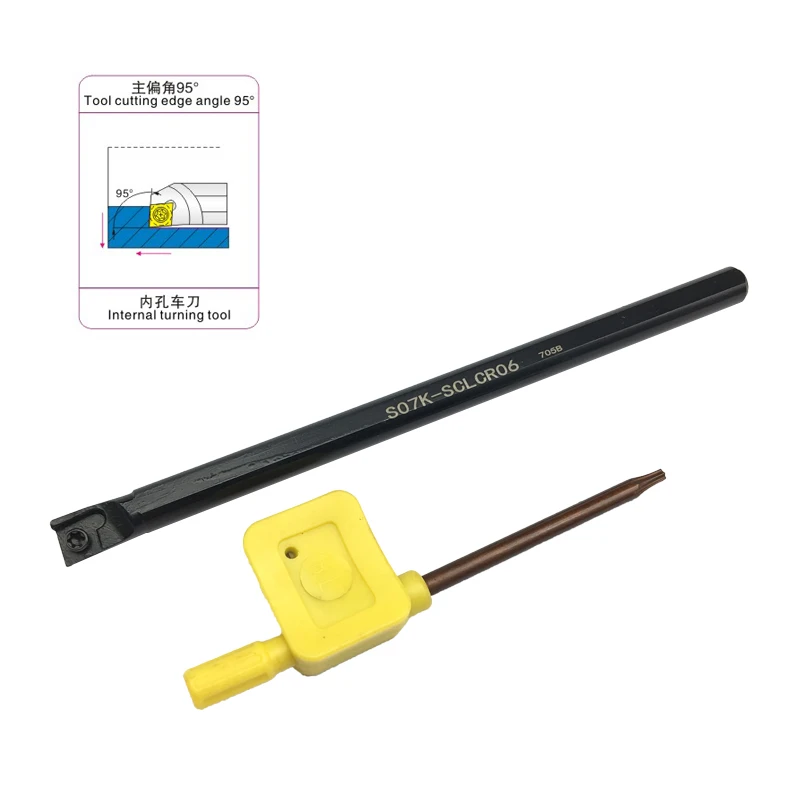 

S07K-SCLCL06 S08K-SCLCL06 S10K-SCLCR06 SCLC Metal Lathe Cutting Tools Alloy steel Lathe Machine CNC Internal Turning Tool Holder