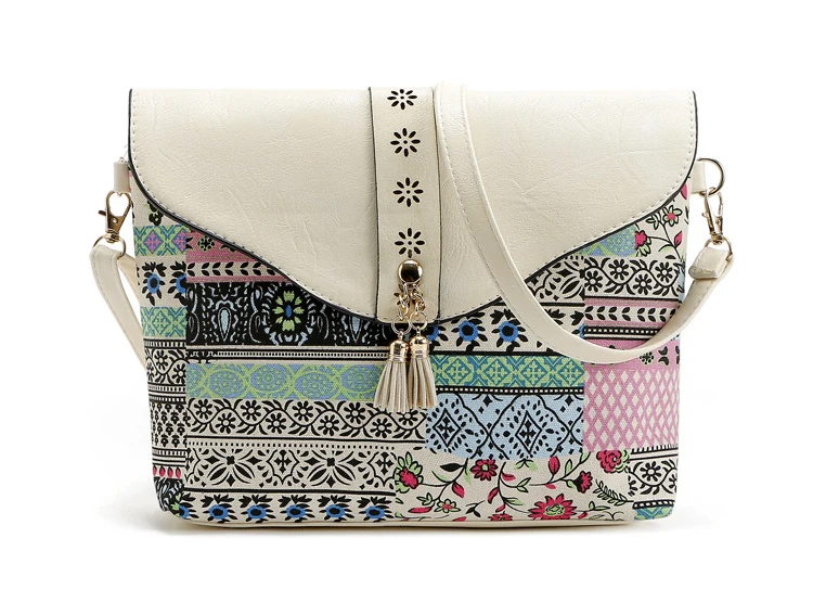 SUDS mode impression femmes Crossbody sacs Messenger petit Floral haute qualité sacs à bandoulière pour femmes 2018 Vintage Sac A Main