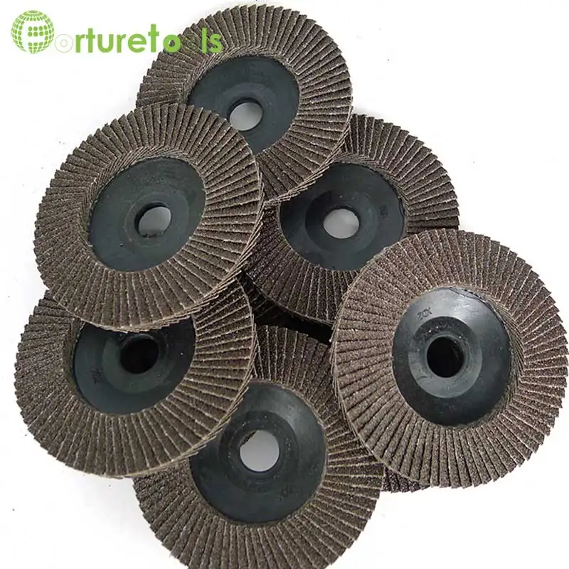 10pcs thickening flap disc for metal and wood polishing dia 100 inch hole 16mm YL15010
