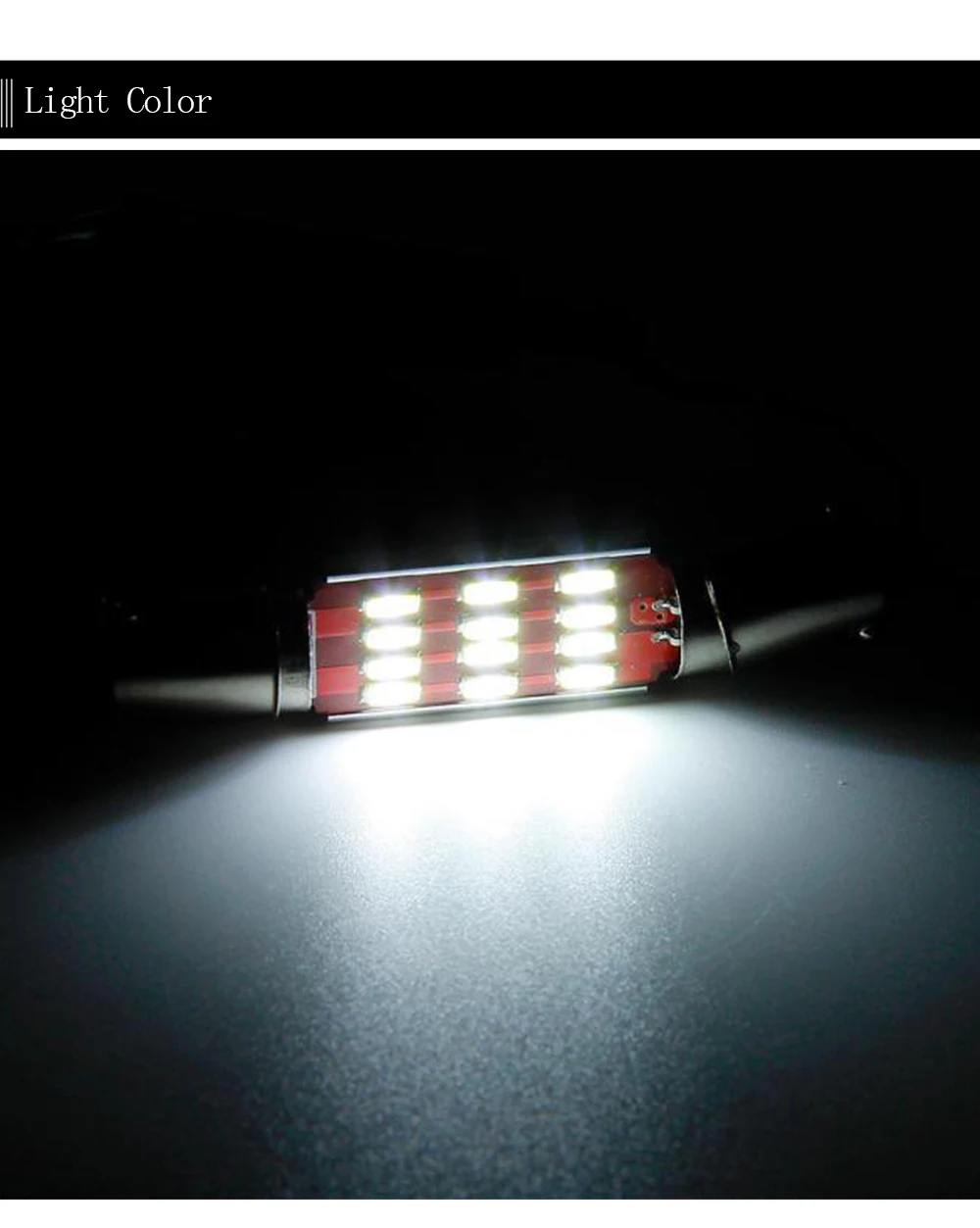 1Pcs Car Styling 31mm 36mm 39mm 42mm C5W C10W 12 SMD 4014 LED Car Festoon Lamp Auto Dome Light Interior Bulb White For Golf CC