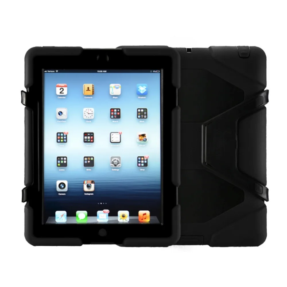 Чехол для Apple iPad 360 градусов Поворотная подставка/подставка ручек и наплечный
