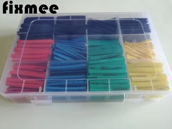 

new bestselling 530pcs Thermal contra Sleeve cable Heat Shrink Tube termoretractil pvc tube tubing 2:1 Wrap Wire Cable free ship