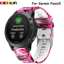 22 мм ремешок для часов быстроразъемный ремешок из искусственной кожи для Garmin Fenix 5 forerunner 935 gps ремешок для часов с печатным спортивным силиконовым ремешком