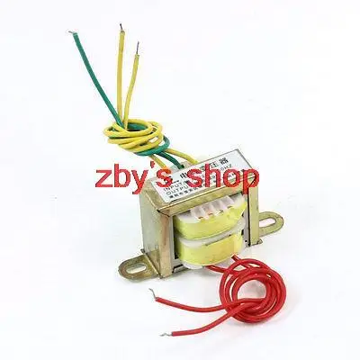 

220V 50Hz Input AC Double 9V Output 3W EI Ferrite Core Power Transformer