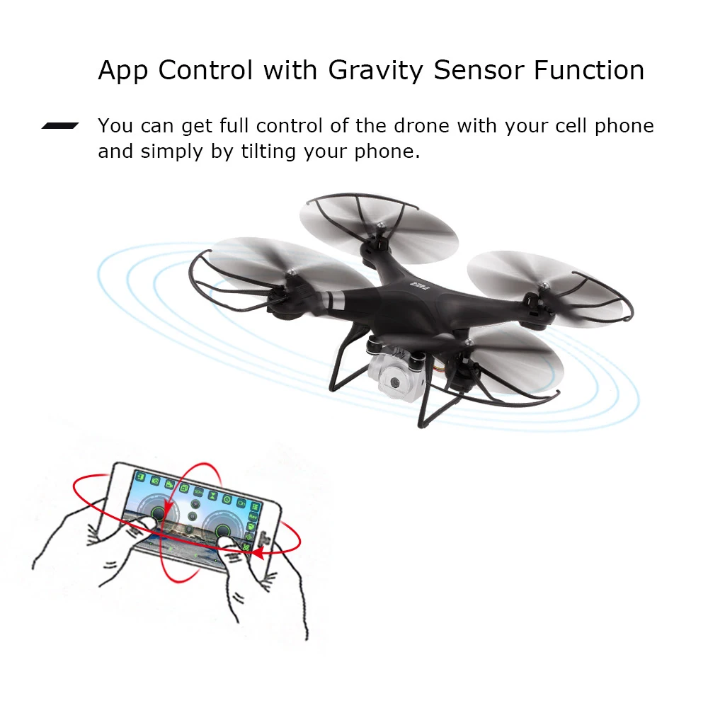 2.4G 1080P Camera Drone Professional Wifi FPV Drone Height Hold Real-time Transmission Video RC Quadcopter Helicopter Dron (5)