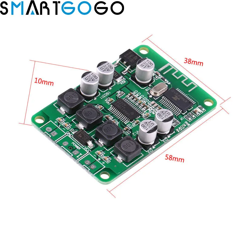 

TPA3110 2X15W 15W+15W Wireless Bluetooth Audio Power Amplifier Board Dual Channel Amp Module for 4/6/8/10 Ohm Speaker