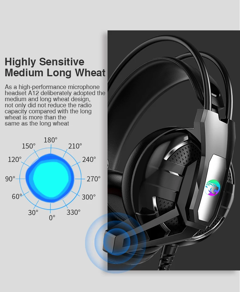 7.1 Channel USB Wired Gaming Headset Deep Bass Game Earphone Computer headphones with microphone led light headphones for PC (9)