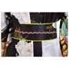 Black Woman Lady Japanese Tradition Yukata Kimono With Obi Flower Vintage Evening Dress Cosplay Costume One size ZW01 ► Photo 3/4