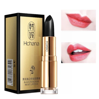 

1 Pcs Moisturizer Lip Balm Black Rose Nutritious Lip Care Temperature Changing Color Lipstick Makeup Lipblam