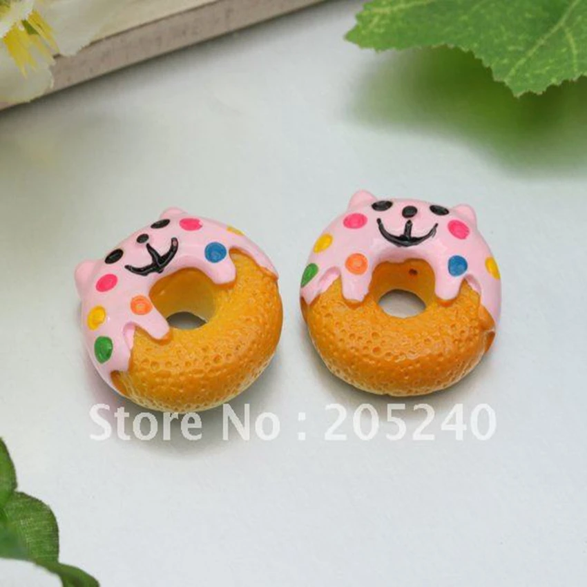 

Hot Sale For DIY Decoration Super Cute Resin Cabochon Donuts