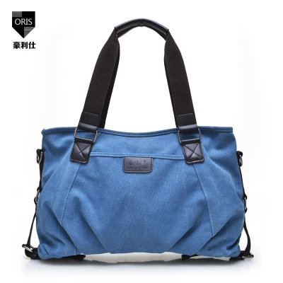 Новинка; Лидер продаж! Европа большая Холщовая Сумка высокого качества Модные женские Сумки хозяйственная сумка повседневная сумка брезентовый мешок для женщин - Цвет: Blue