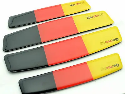 1set=4pcs Germany Flag Door Edge Scratch Protector Sticker FIT MK6 7 Golf 7 GTI Jetta CC  Car Stickers Covers Car Styling