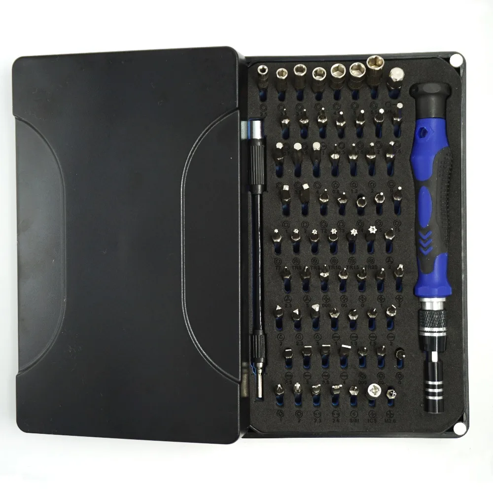

64 in 1 Portable Multifunction Mobile Phone Repair Screwdriver Set Home Electronics Tablet PC Repairs Hand Tools