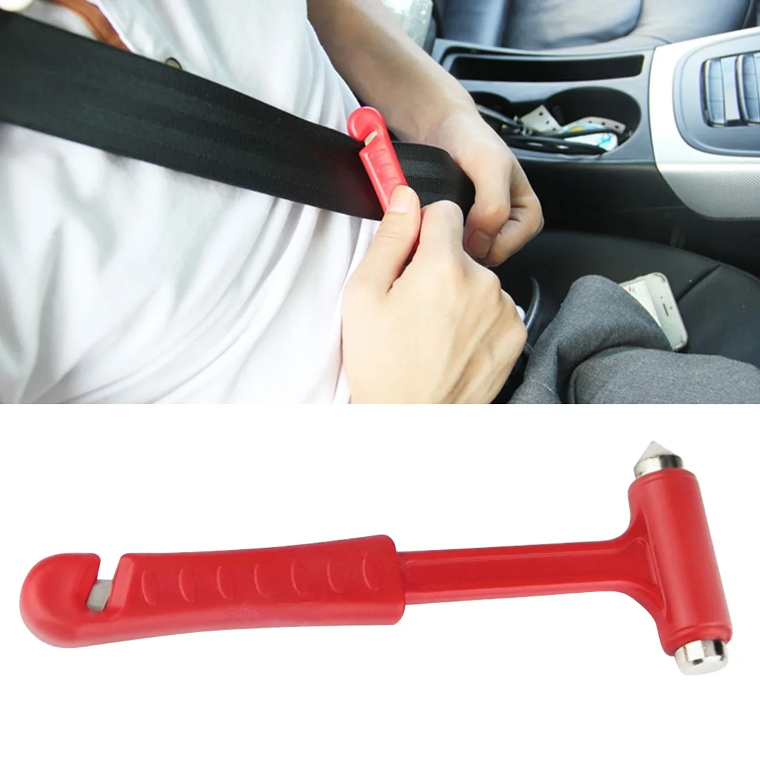 

Car Window Broken Emergency Glass Breaker Hand Tools Mini Car Safety Hammer Life-Saving Escape Hammer Cutting Knife Multi Tool