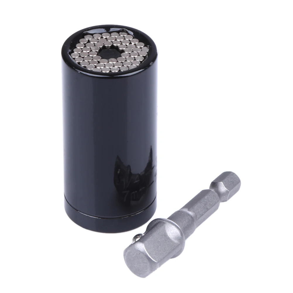 

2 Pieces Torque Wrench Head Set Socket Sleeve 7-19mm Power Drill Ratchet Bushing Spanner Key Gator Magic Grip Multi Hand Tools