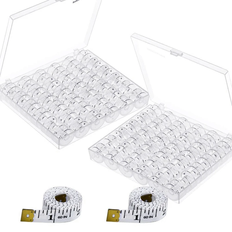 

72 Pcs Sewing Machine Bobbins with Case for Brother Singer Janome Kenmorev