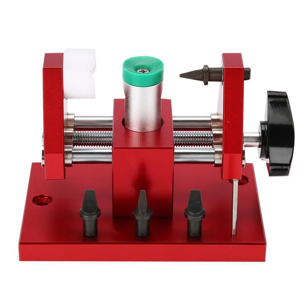 

Professional Red Watch Bezel Opener Removal Tool Mini Workbench Watch Back Case Remover Battery Replacement Watchmaker Tool