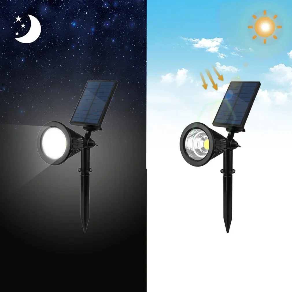 Solar Spotlight Lamp Dimmable Ground Light Waterproof Outdoor Landscape Night | Лампы и освещение