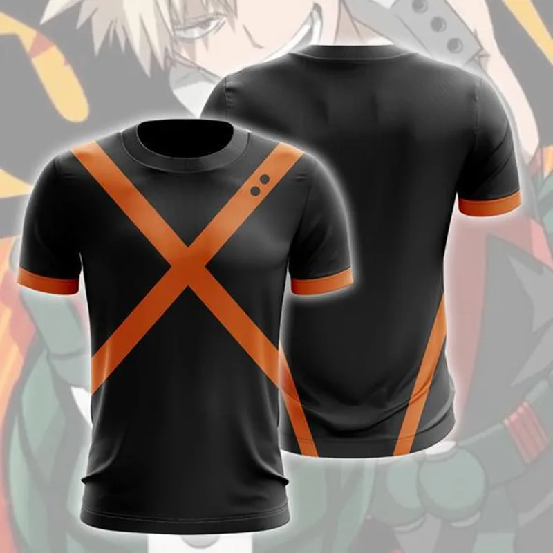 Новая школьная форма Bakugou Katsuki, косплей костюм, толстовки с капюшоном My Hero Academy, толстовки с 3D принтом, мужские и женские спортивные свитера, футболки - Цвет: B