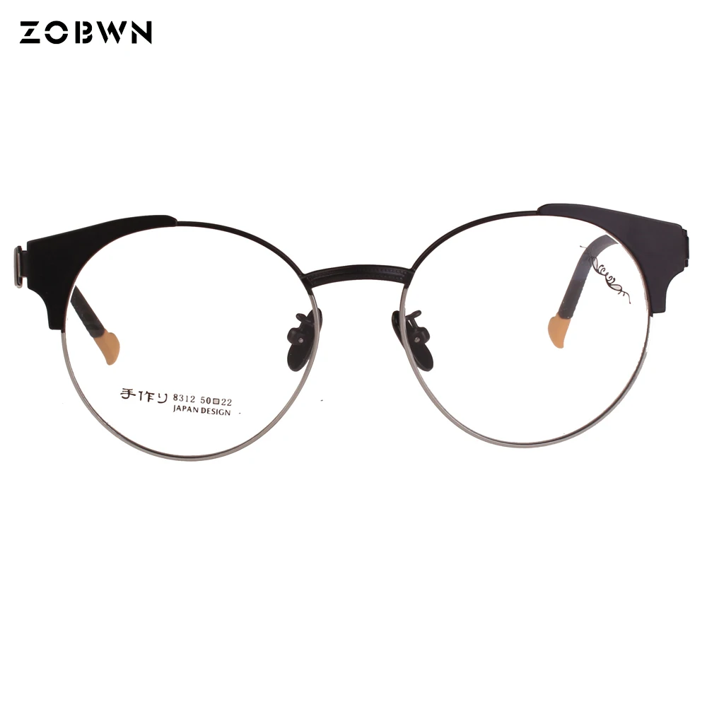 Frauen Männer Oculos Brillengestell Cat Rahmen Grau Sol Eye Brille Dame Punkte De Gläser Femininos Mode Retro Brillen W8THT