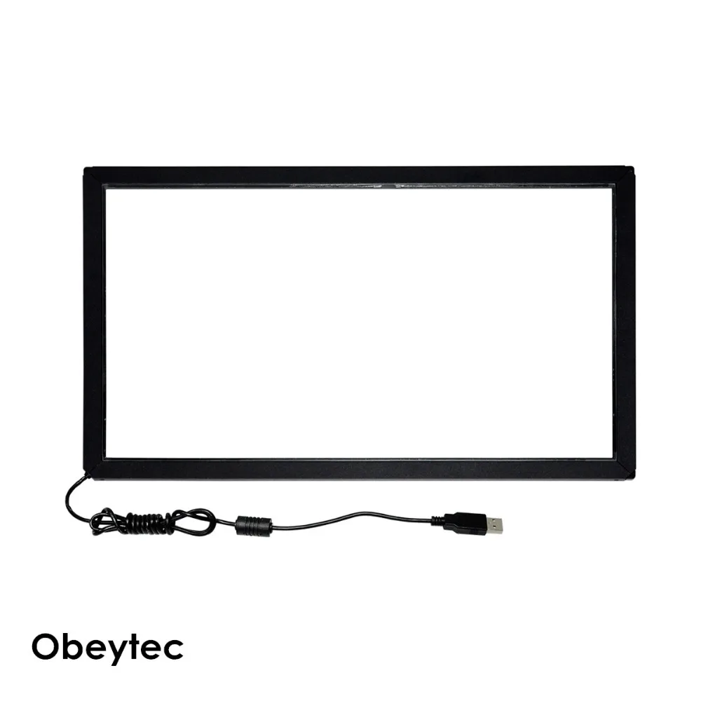 23 дюймовый инфракрасный сенсорный датчик Obeytec широкая рамка со стеклом 6 точек