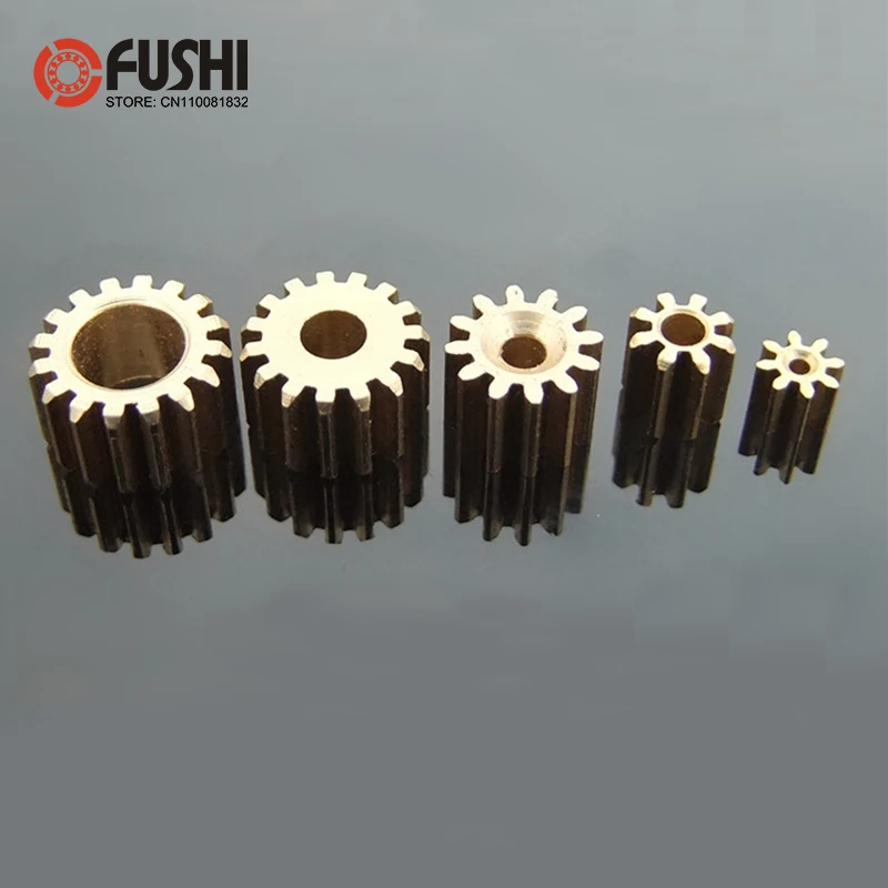 143.17a Brass Gear Pore 3.17mm Shaft ( 10 Pcs ) 14 Teeth Motor Shaft