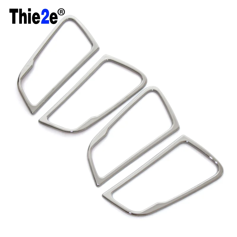 4PCS Car ABS Chrome trim interior doors hand-clasping decoration ring For Hyundai Solaris accent Verna sedan hatchback i25 | Автомобили и