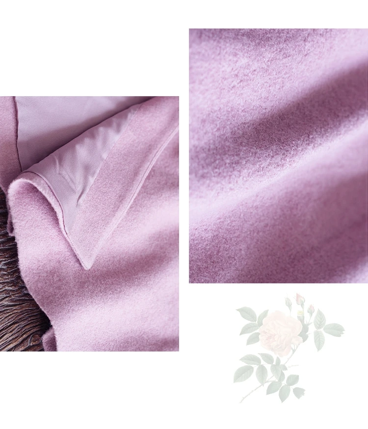 IRINAW774 осень зима коллекция винтажная вышитая Юбка Тип кружева шеи длинное шерстяное пальто для женщин