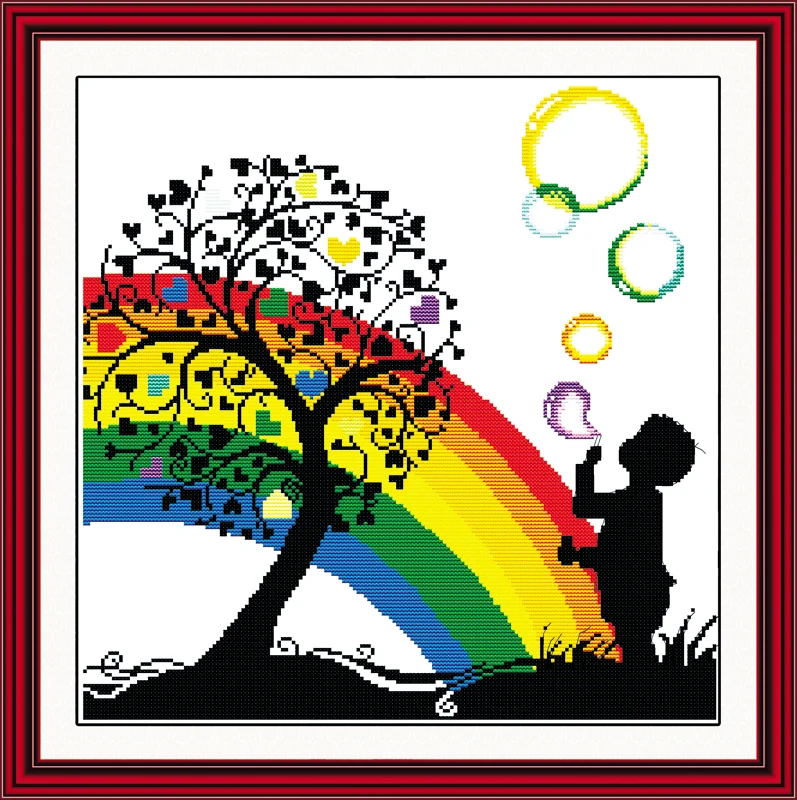 counted cross stitch baby