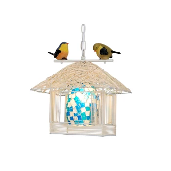 

Nordic Bird Resin LED Pendant Lights Chinese Style Decoration Bedroom Living Room Study Lighting Restaurant Kitchen Pendant Lamp