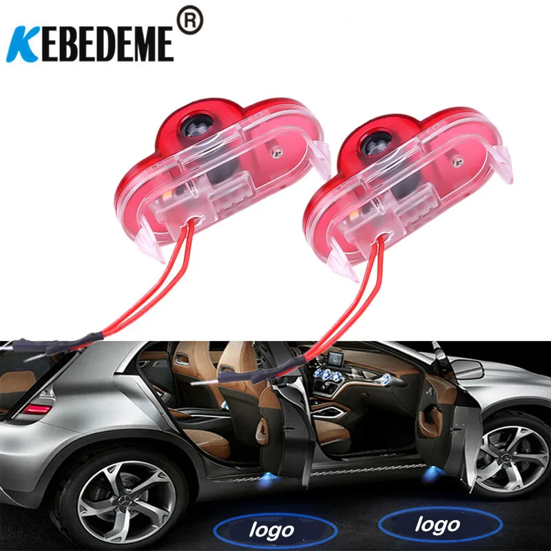 

2pcs Car Door Welcome light Logo laser Projector light Auto Decorate lights Fit For golf 4 mk4 Lavida Touran Caddy Beetle Cars